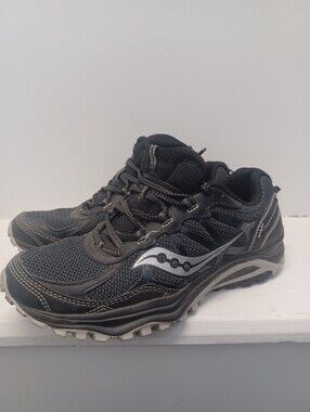 Saucony Grid Escape TR5 Trail Running Shoe Sneaker Mens 8 Grey Black S25435-1